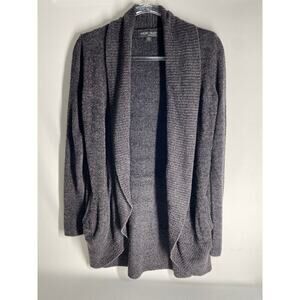 Barefoot Dreams CozyChic Lite Circle Cardigan Dark Brown Sweater Xs/small